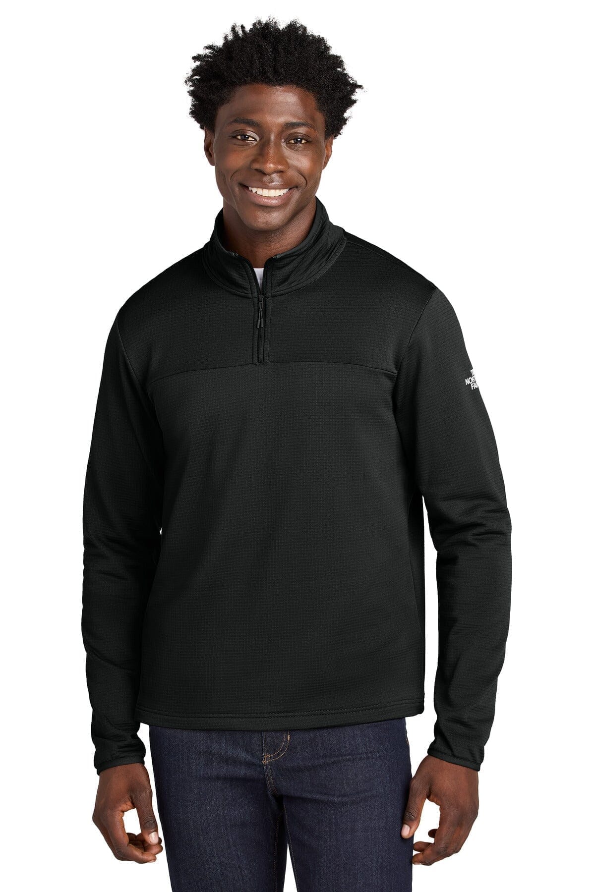 Aim 1/4-Zip Fleece Feingewand Schwarz S 