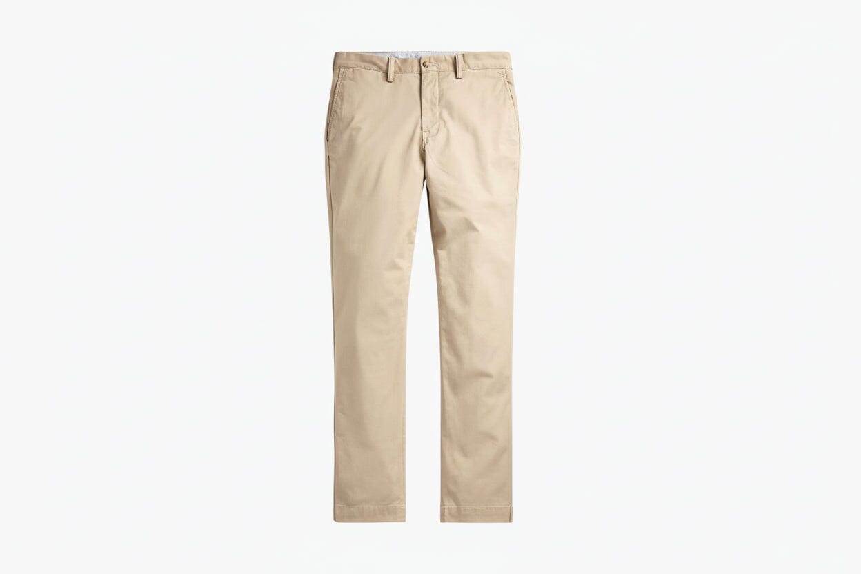 Bedford gewaschene Chino-Hose Feingewand Khaki 28 