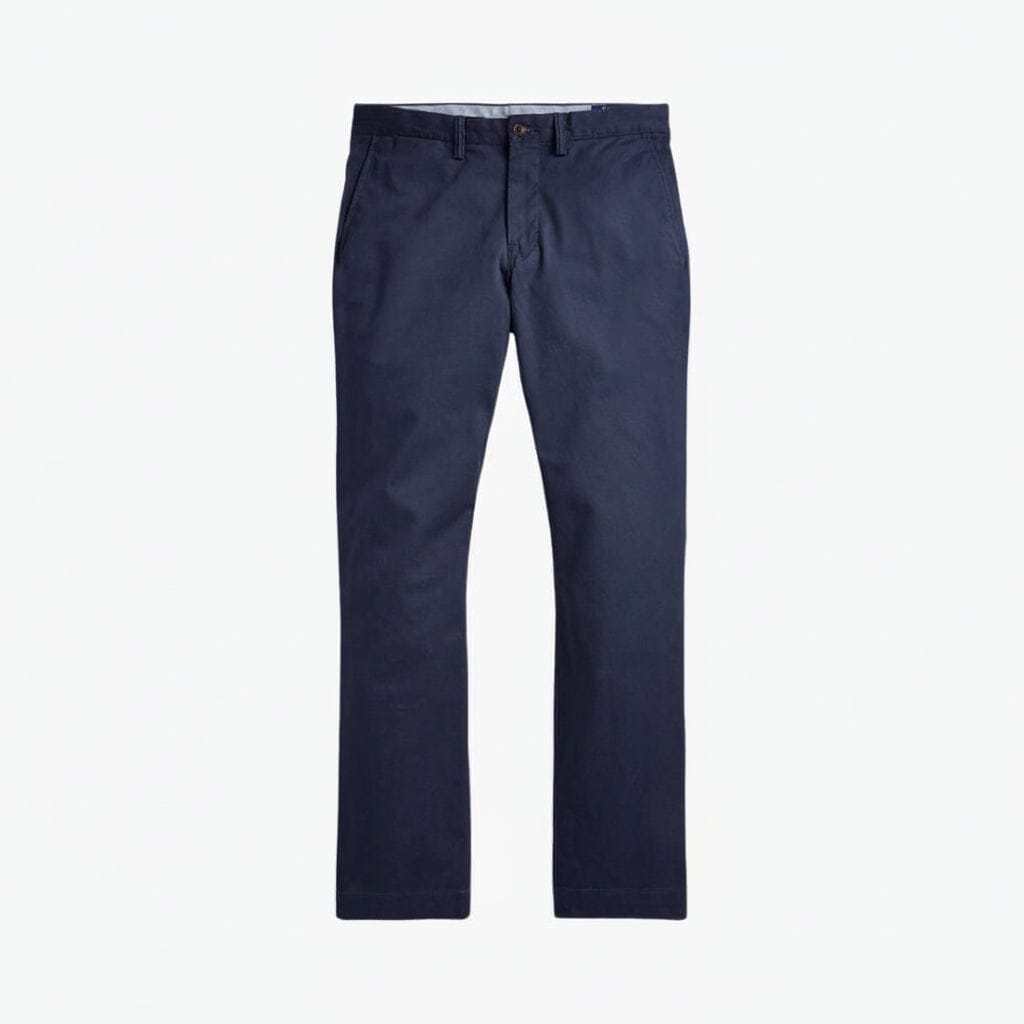 Bedford gewaschene Chino-Hose Feingewand Marineblau 28 