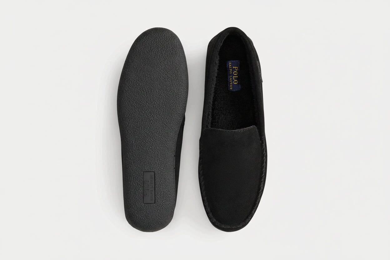 Brenan Polo Bear Wildleder-Slipper Feingewand 