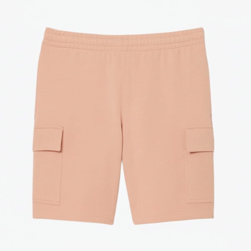 Cargo-Shorts aus Baumwollfleece Feingewand Rosa-beige S 
