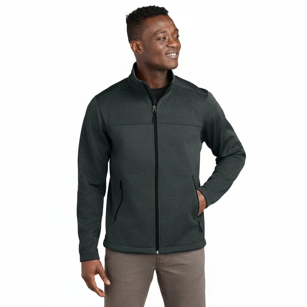 Chest Logo Ridgewall Softshelljacke Feingewand Dunkelgrau meliert S 