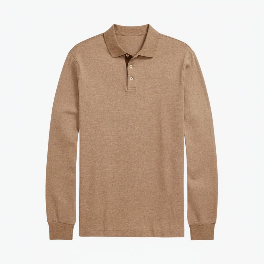 Classic Fit Poloshirt aus weicher Baumwolle Feingewand Graue Wolkenheide S 