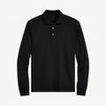 Classic Fit Poloshirt aus weicher Baumwolle Feingewand Polo Black S 