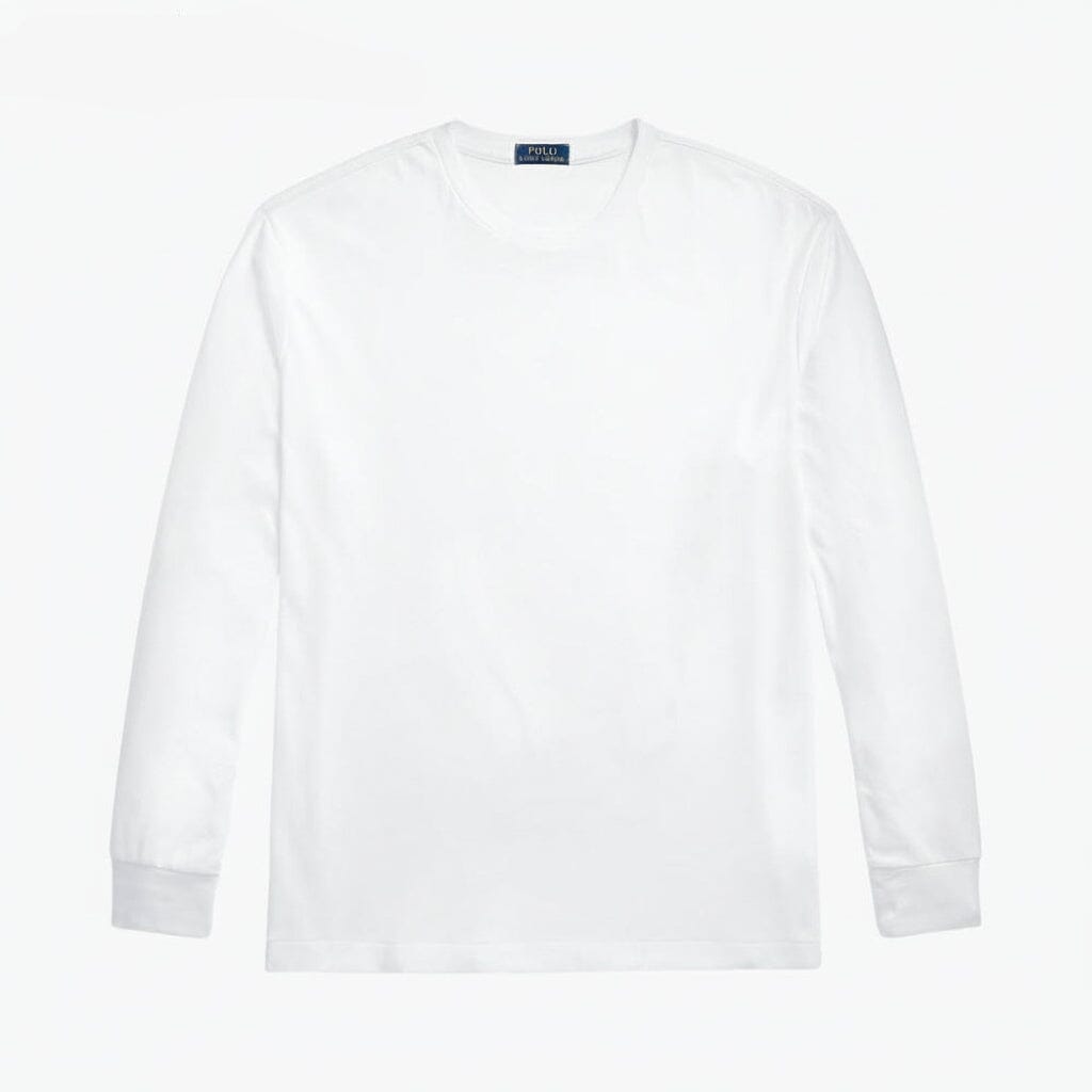 Classic Fit T-Shirt aus weicher Baumwolle mit Rundhalsausschnitt Feingewand Weiß S 