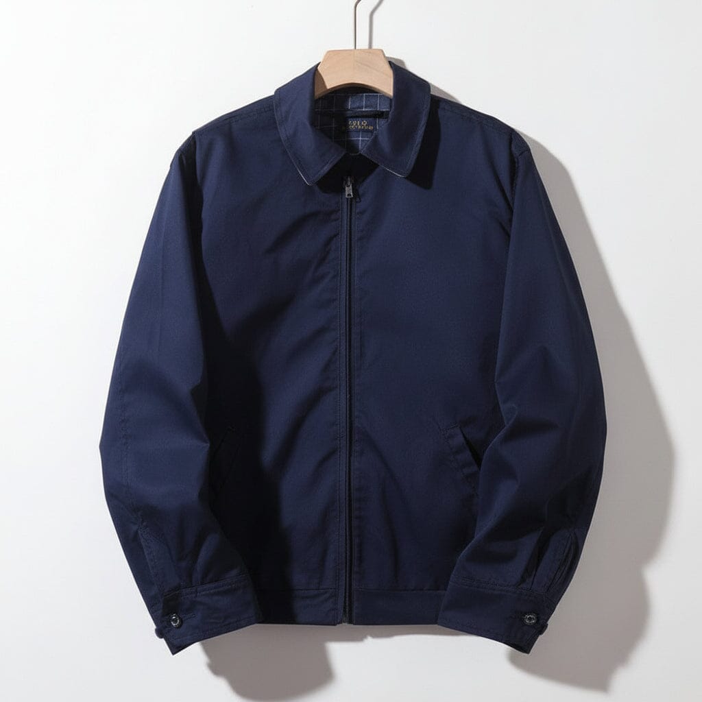 Classic Modern Bomberjacke Feingewand Blau S 