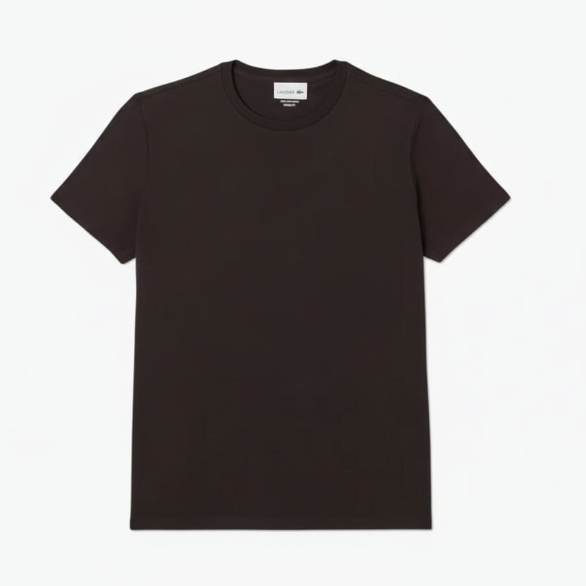 Cotton Pima T-Shirt Feingewand Braun S 