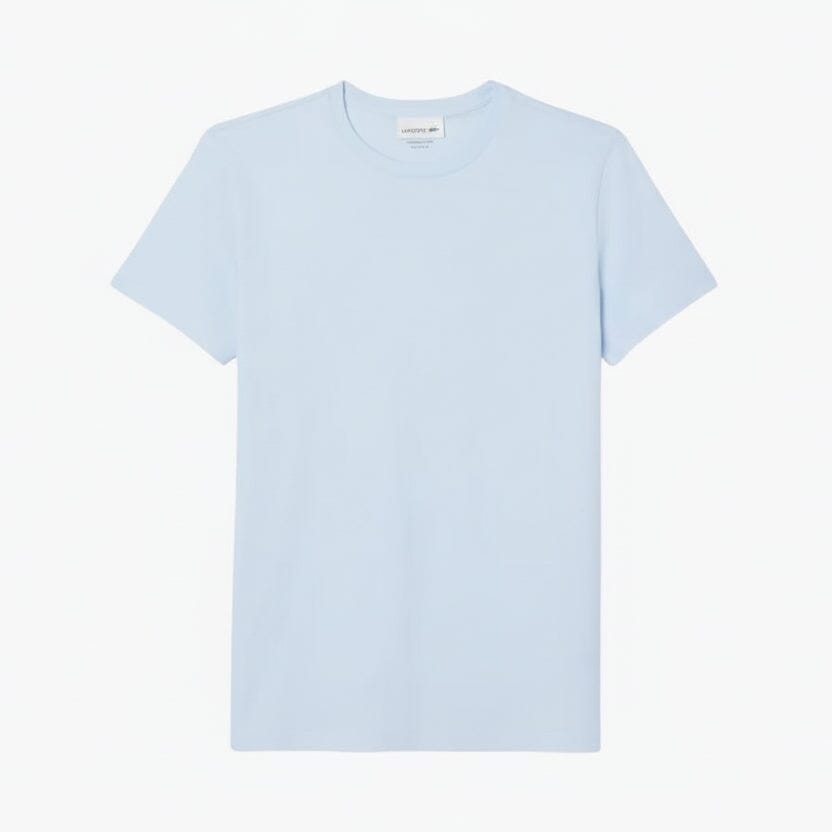 Cotton Pima T-Shirt Feingewand Hellblau S 