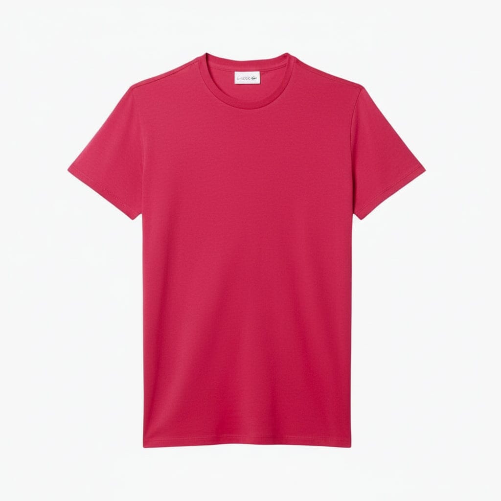 Cotton Pima T-Shirt Feingewand Himbeerrosa S 