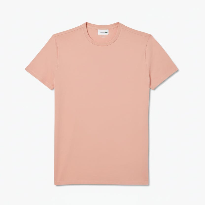 Cotton Pima T-Shirt Feingewand Rosa-beige S 