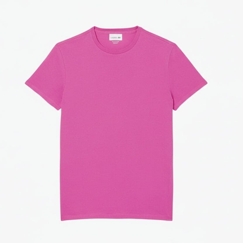 Cotton Pima T-Shirt Feingewand Rosa S 
