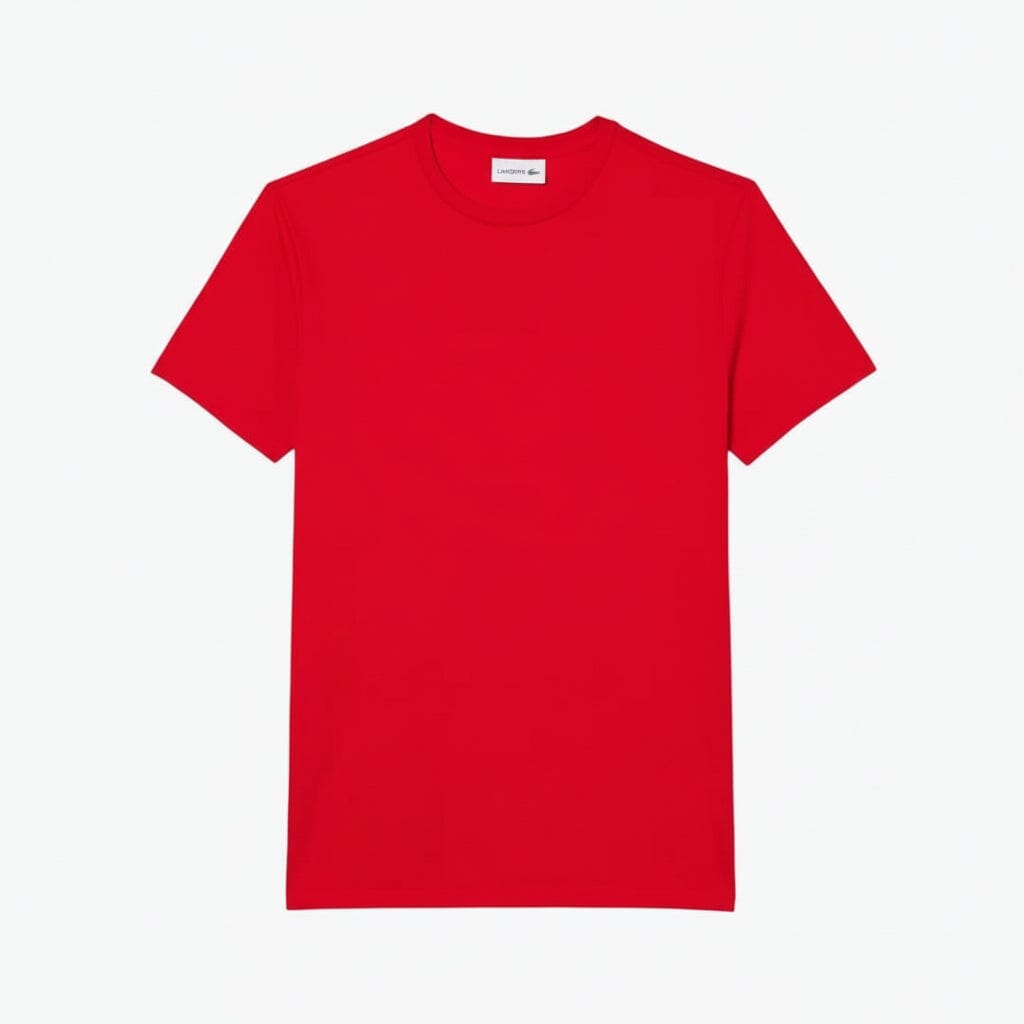 Cotton Pima T-Shirt Feingewand Rouge S 
