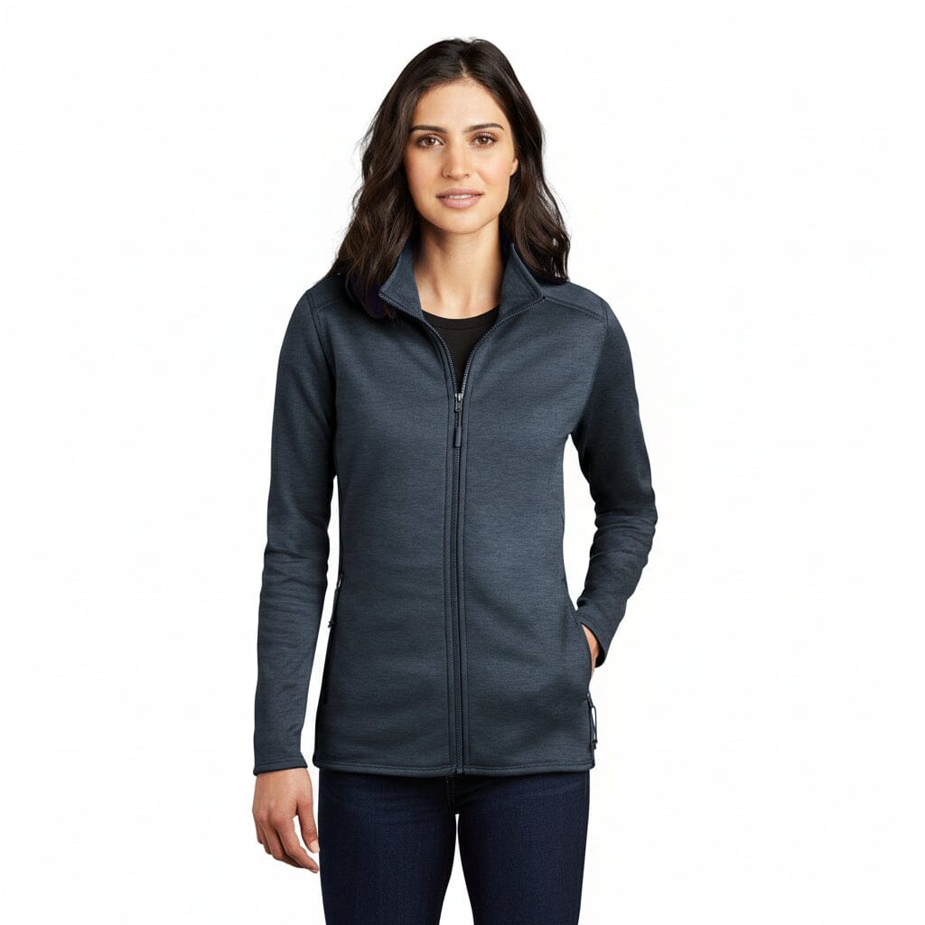 Damen-Fleecejacke Skyline mit durchgehendem Reißverschluss Feingewand Urban Navy Heather S 