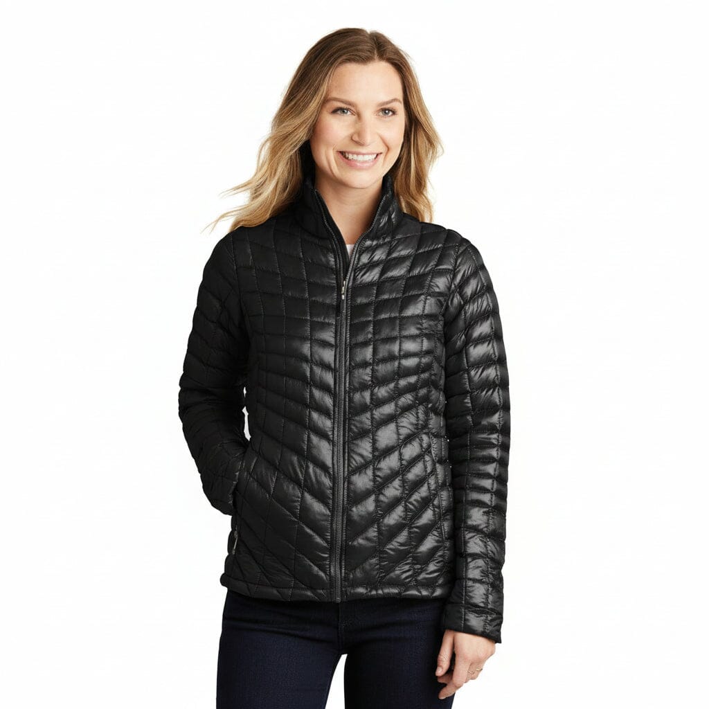 Damen ThermoBall Trekker Jacke. Feingewand Schwarz S 