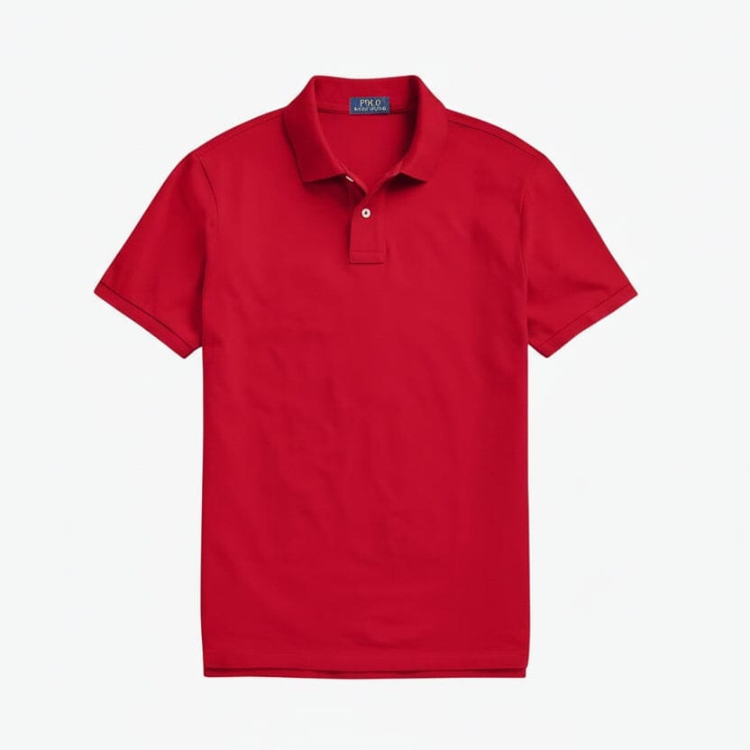 Das ikonische Mesh-Poloshirt Feingewand Rot S 