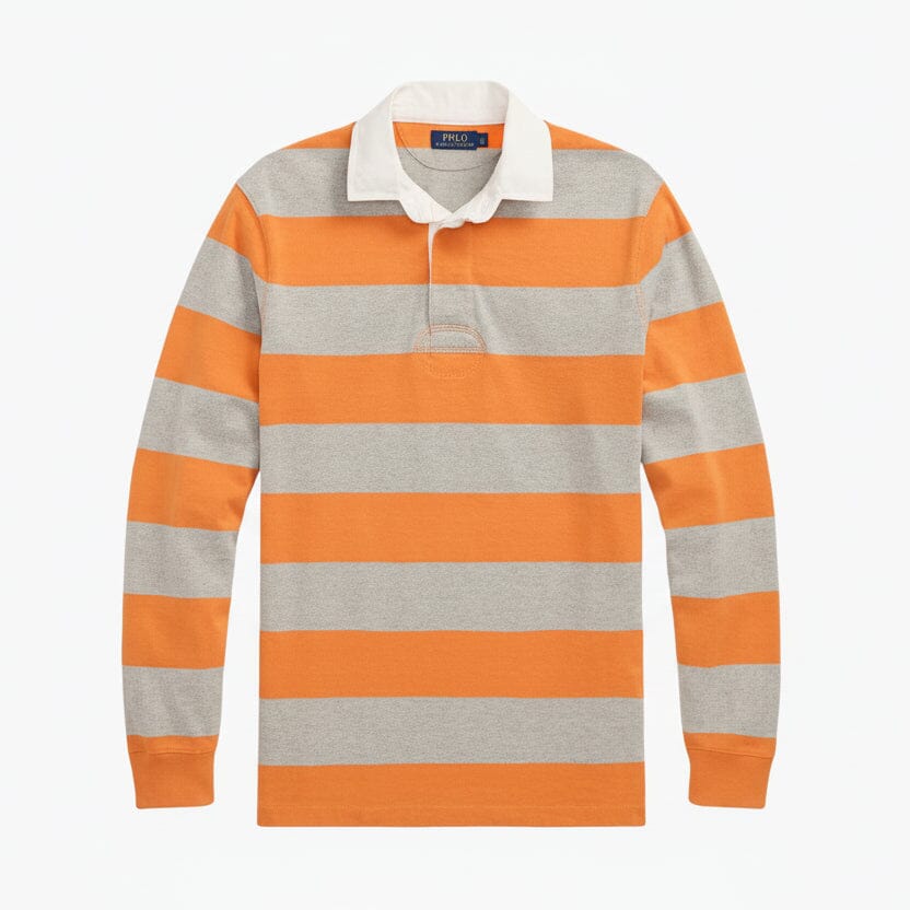 Das legendäre Rugby-Shirt Feingewand Bedford Orange/Heather S 