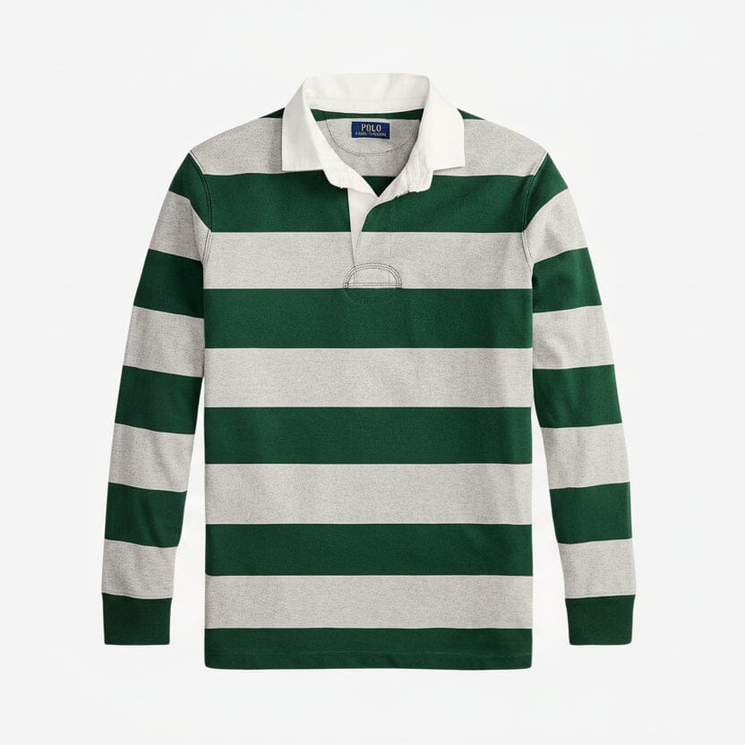 Das legendäre Rugby-Shirt Feingewand Vintage Kiefer/Heidekraut S 