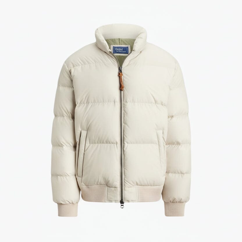 Daunenjacke aus strukturiertem Ripstop-Gewebe Feingewand Khaki Stone S 