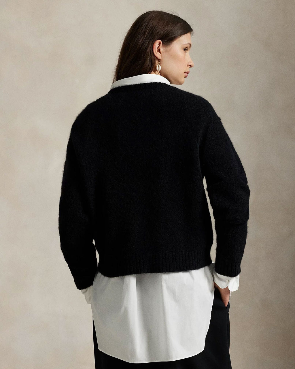 Der RL & Ricky Smoking-Bärenpullover Feingewand 