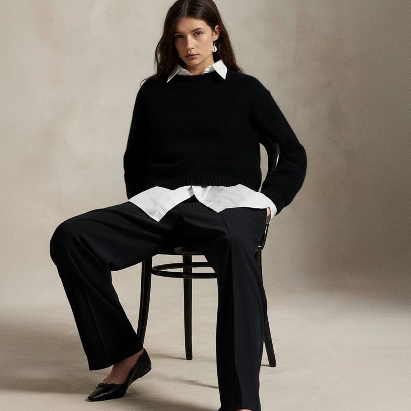 Der RL & Ricky Smoking-Bärenpullover Feingewand 