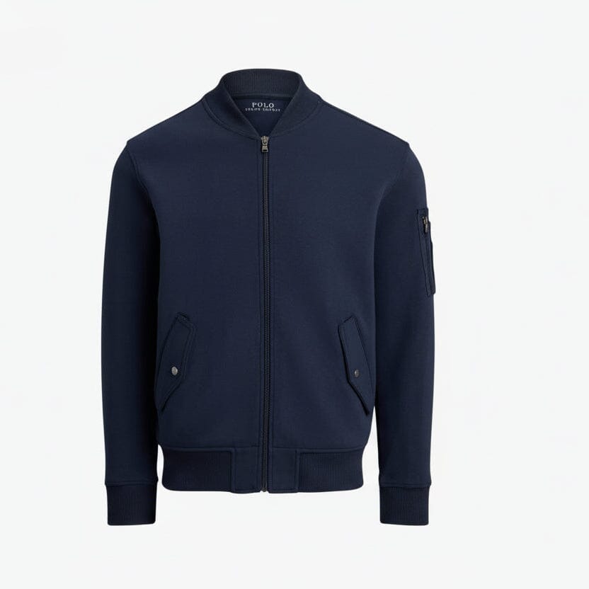 Doppelstrick-Bomberjacke Feingewand College Navy S 