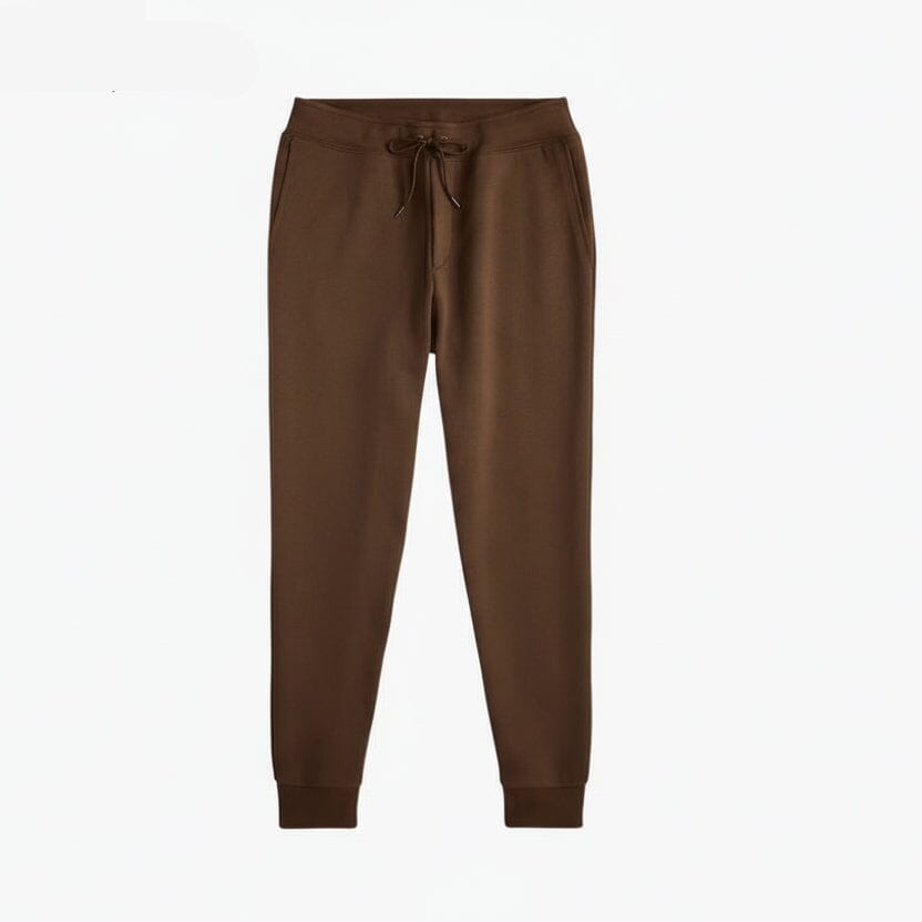 Doppelstrick-Jogginghose Feingewand Branch Brown 28 