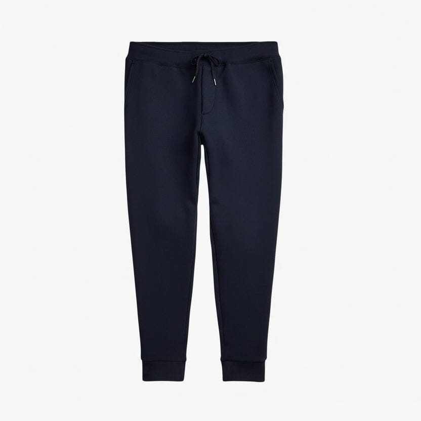 Doppelstrick-Jogginghose Feingewand Marineblau 28 