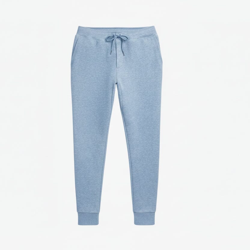 Doppelstrick-Jogginghose Feingewand Modernes Blau-Heather 28 