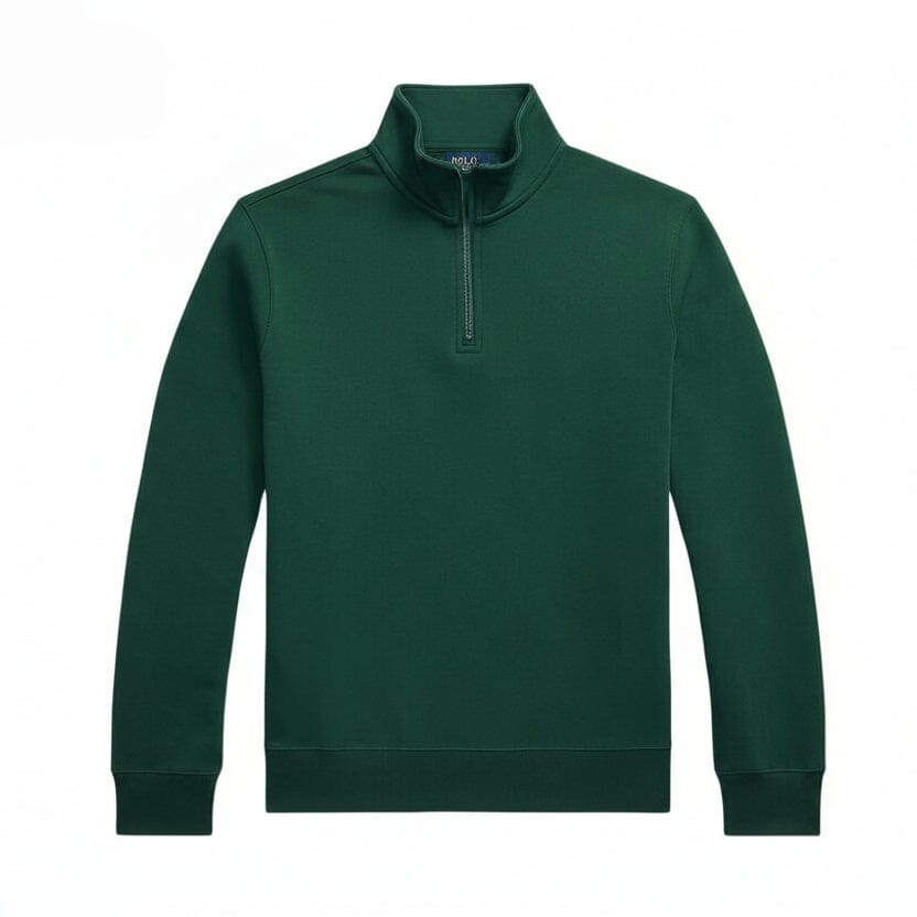 Doppelstrick-Rollkragenpullover Feingewand Kiefergrün S 