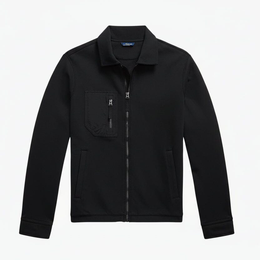 Doppelstrickjacke Feingewand Schwarz S 