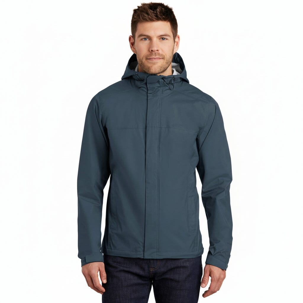 DryVent Regenjacke. Feingewand Schattiges Blau S 