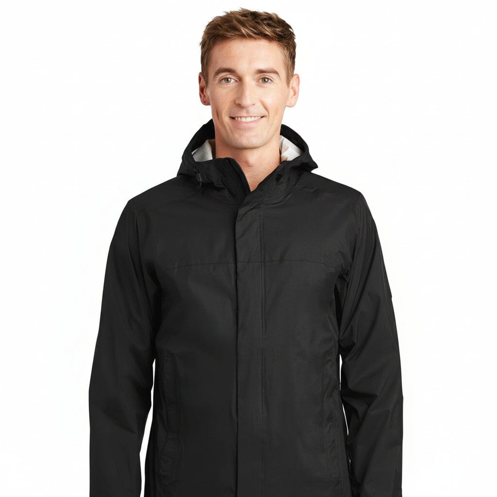DryVent Regenjacke. Feingewand Schwarz S 
