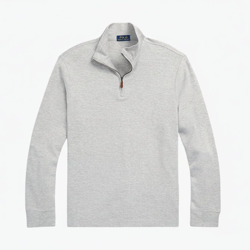Estate-Rib Quarter-Zip Pullover Feingewand Andover Heather S 