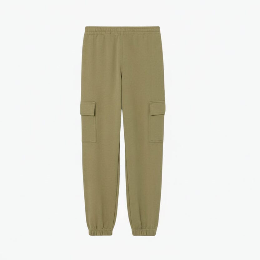 Fleece Cargo-Sweatpants Feingewand Khakigrün S 