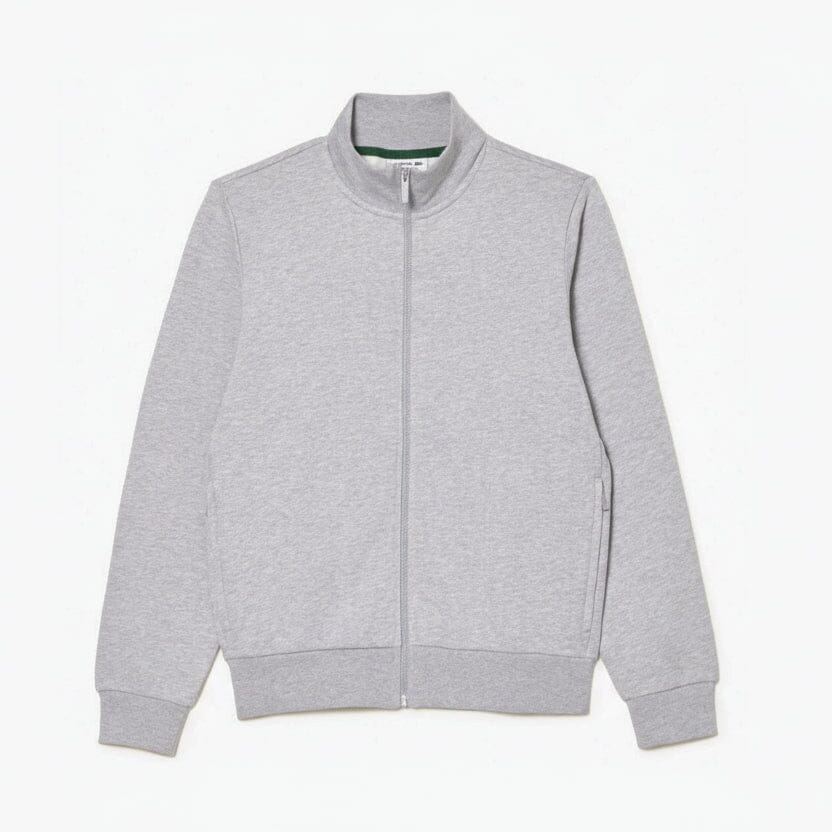 Fleece-Sweatshirt mit hohem Kragen und Reißverschluss Feingewand Grau S 
