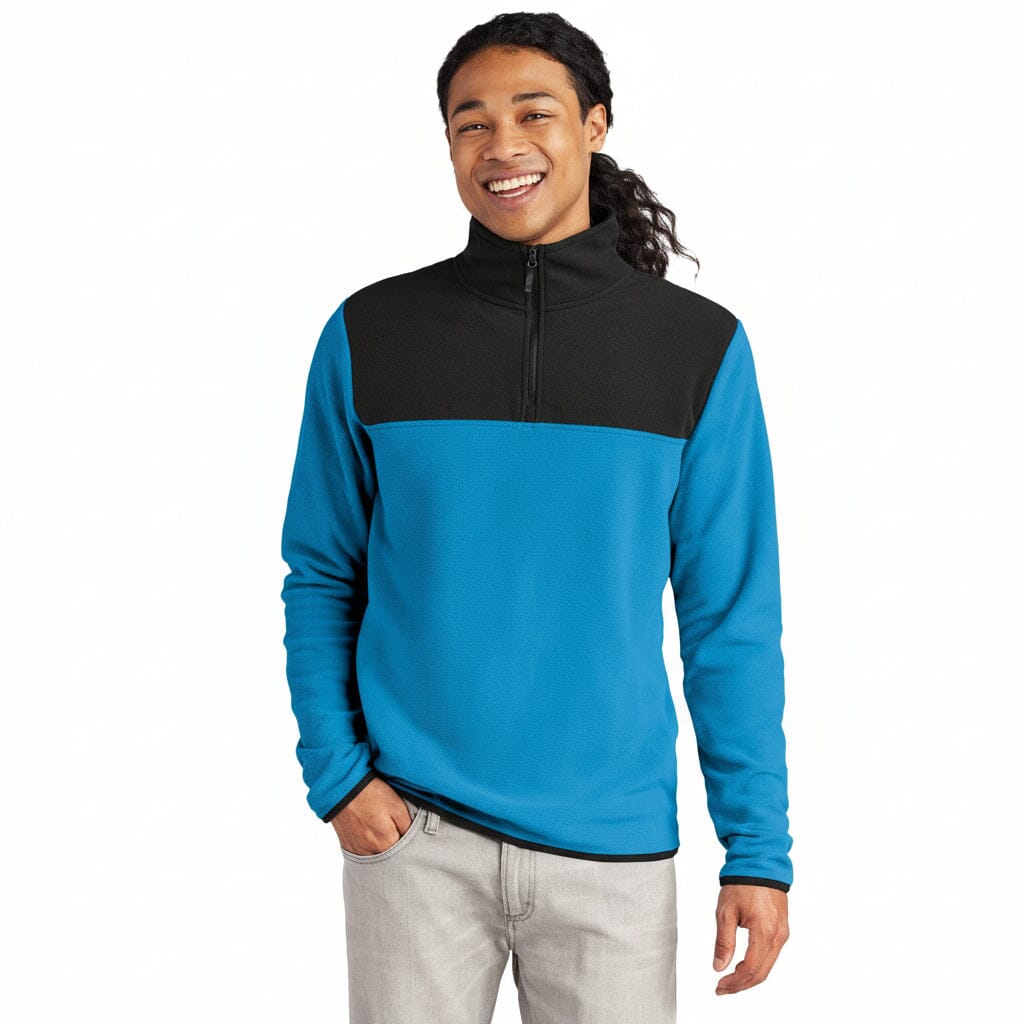 Glacier 1/4-Zip Fleece Feingewand Hero Blue/Black S 