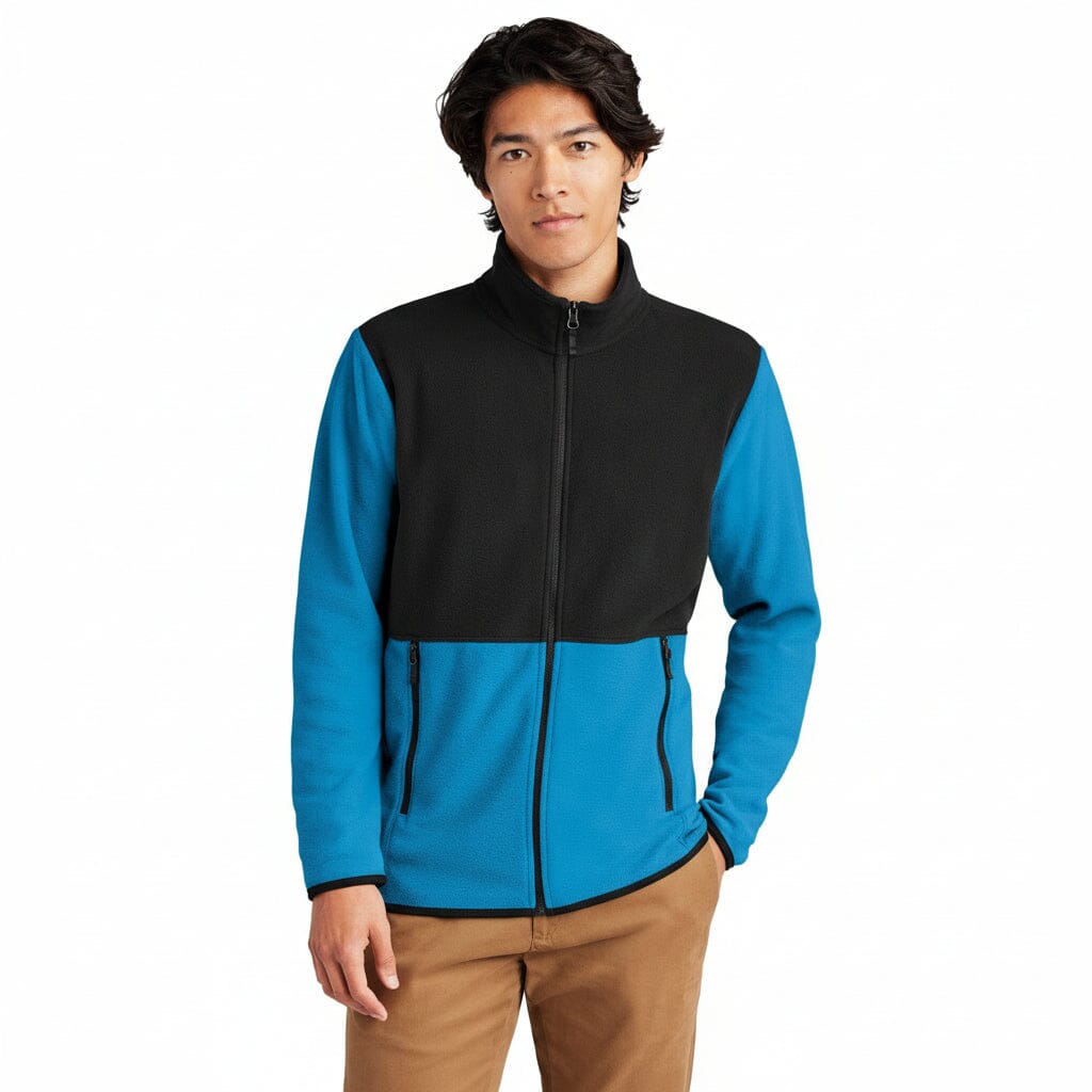 Glacier Fleecejacke mit durchgehendem Reißverschluss Feingewand Hero Blue/ Black S 