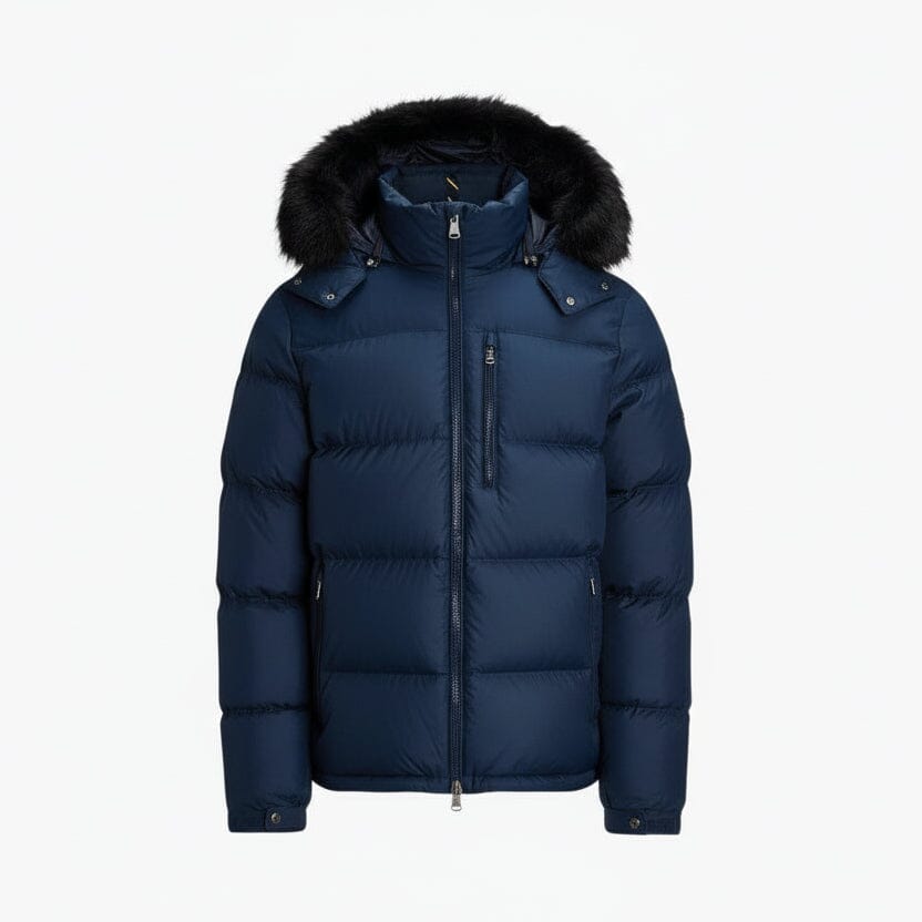 Gorham Daunenjacke Feingewand Kollektion Marineblau S 