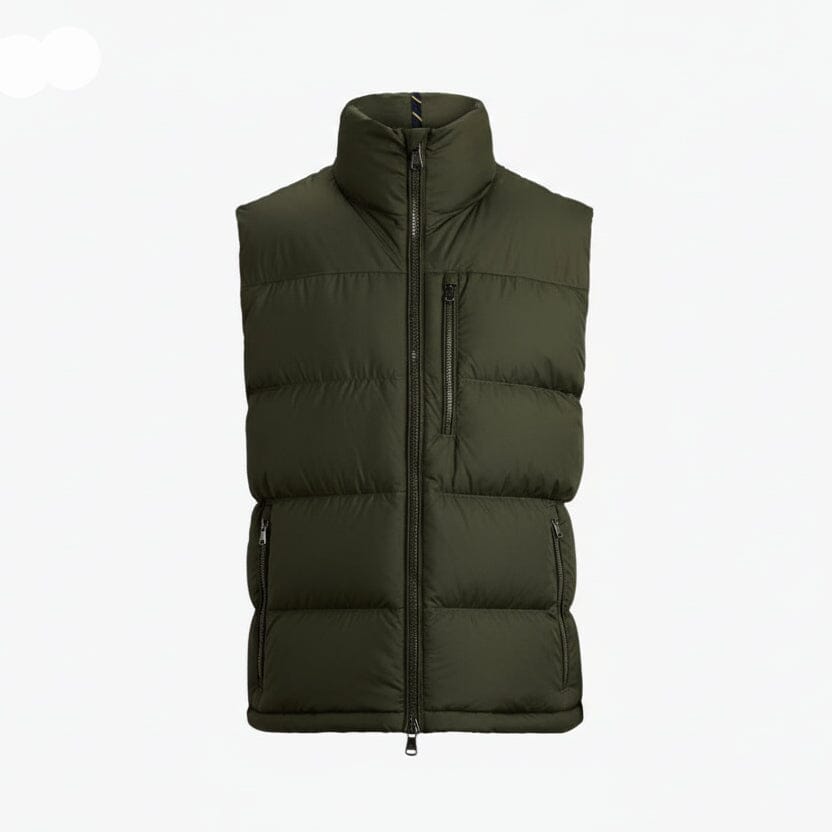 Gorham Down Weste Feingewand Olivgrün S 