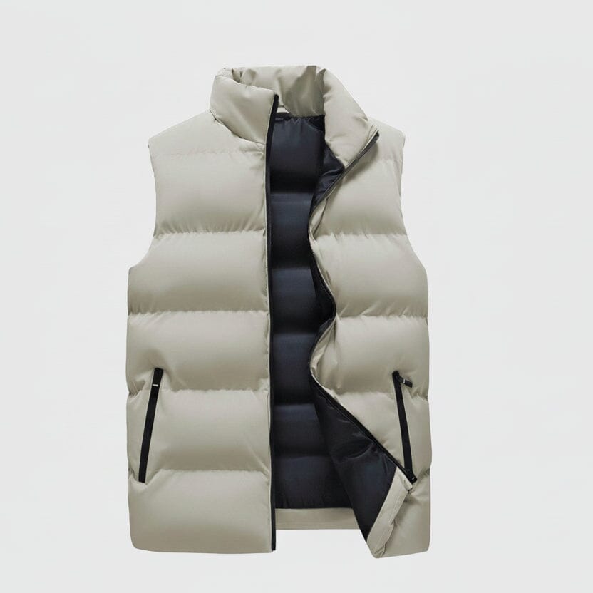 Isolierte Daunenweste Feingewand Creme S 