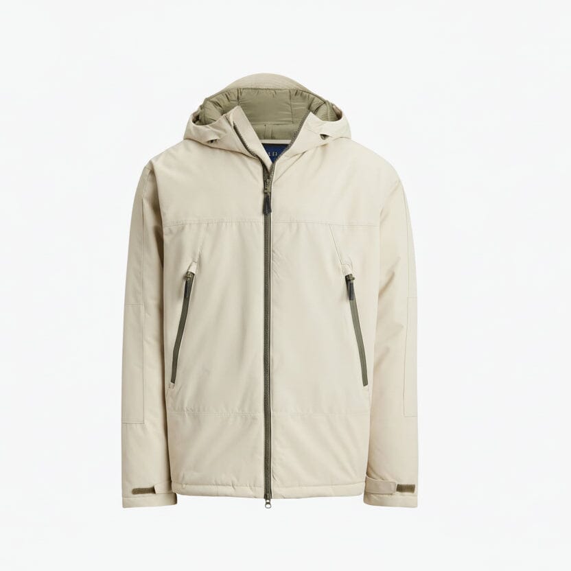 Isolierte Kapuzenjacke Feingewand Sand S 