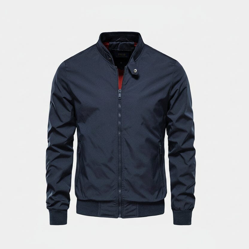 Klassische Bomberjacke Feingewand Marineblau M 
