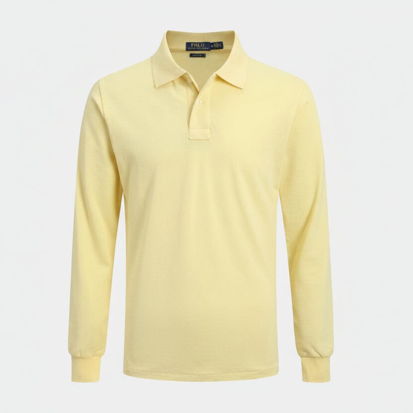 Langes Slim-Fit-Hemd Feingewand Gelb S 