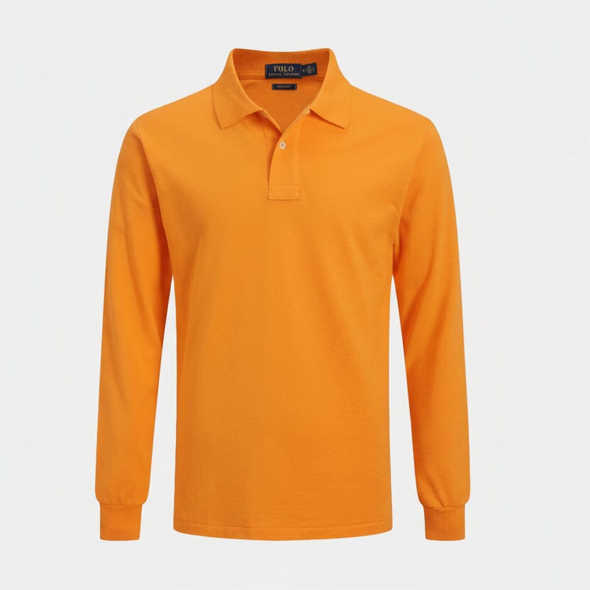 Langes Slim-Fit-Hemd Feingewand Orange S 